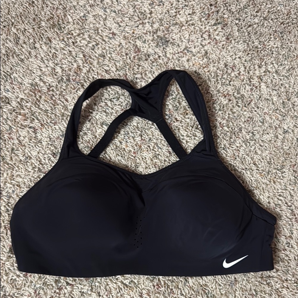 Nike Black Sports Bra with Racerback Design